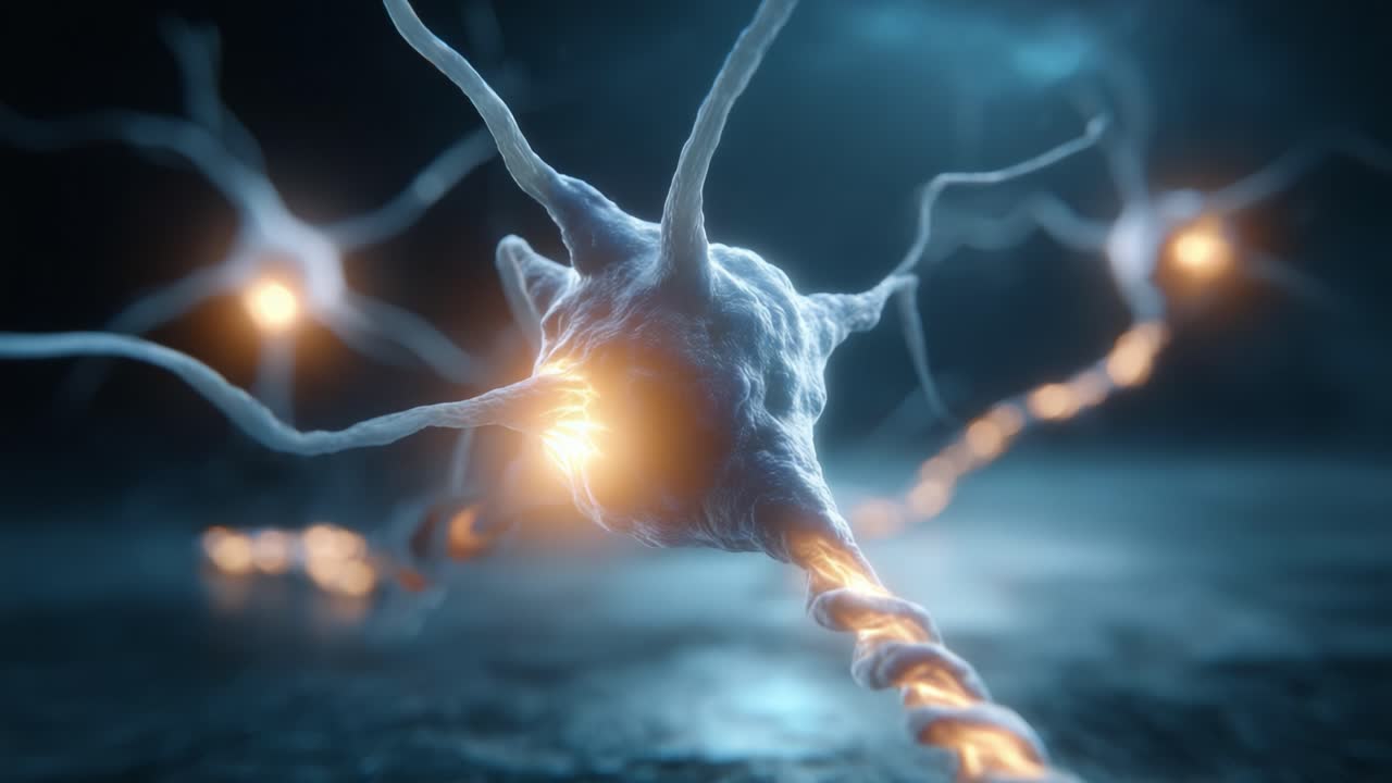 A Stunning Visual Exploration of Neurons and Synaptic Connections Showcasing Intricate Structures and Light Emission within the Nervous System
