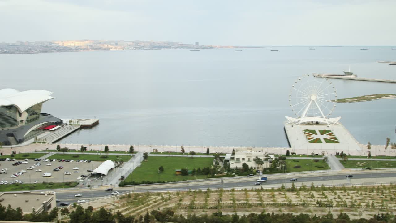 ojo de baku, rueda de la ferris de baku