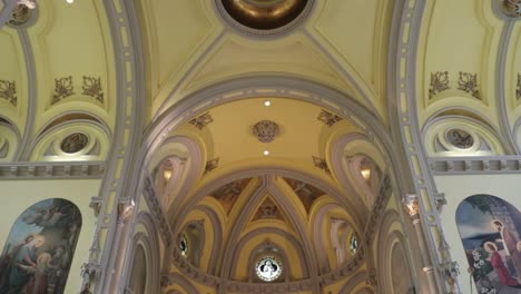 gorgeous reveal from the ceiling down of the altar of a beautiful heritage sanctuary at st