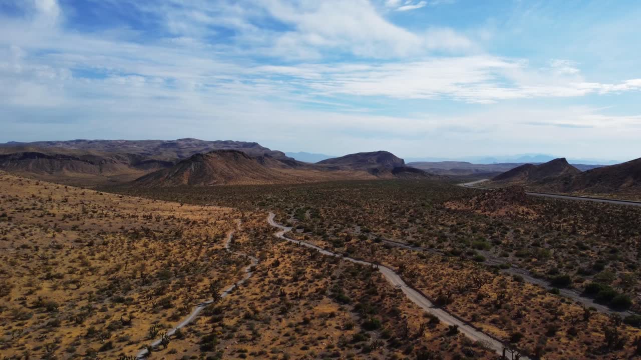 Nevada meridionale in vista aerea.