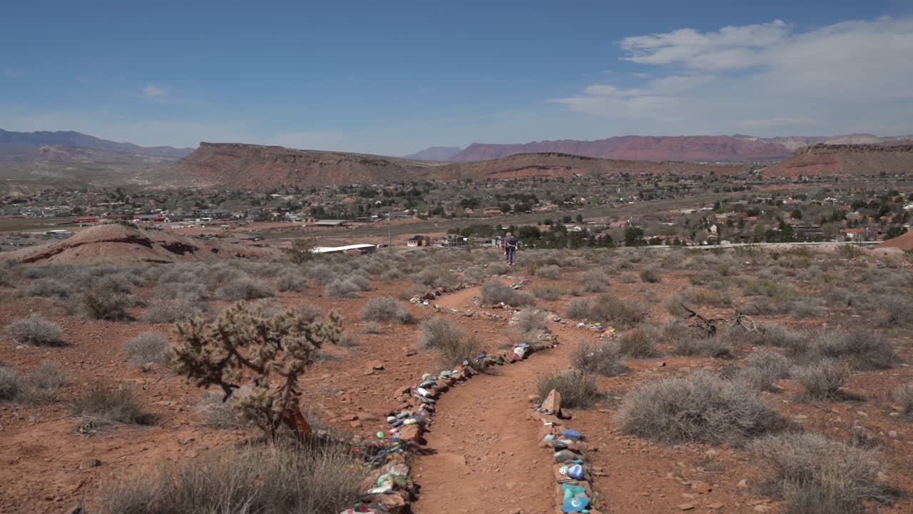 st 근처의 호흡 지점 하이킹 경로