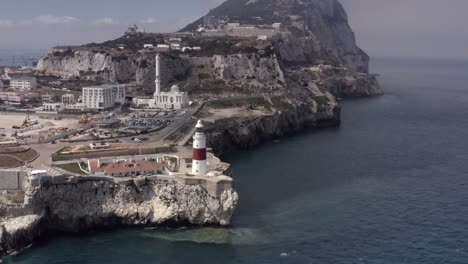 gibraltar lighthouse and coastal views