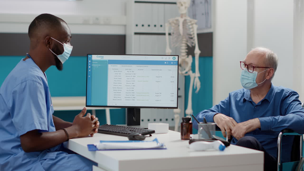 Medical Consultation Between Doctor and Senior Patient