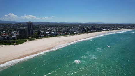 southern palm beach - southern gold coast, queensland, qld - australia - drone shot