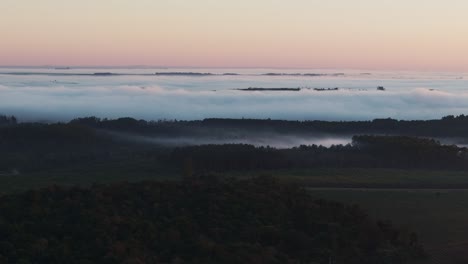 Misty Landscape at Dawn or Dusk
