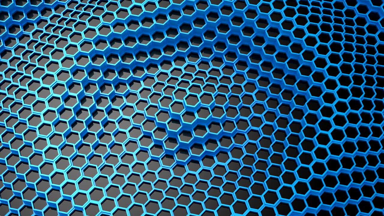 애니메이션 육각형의 배경