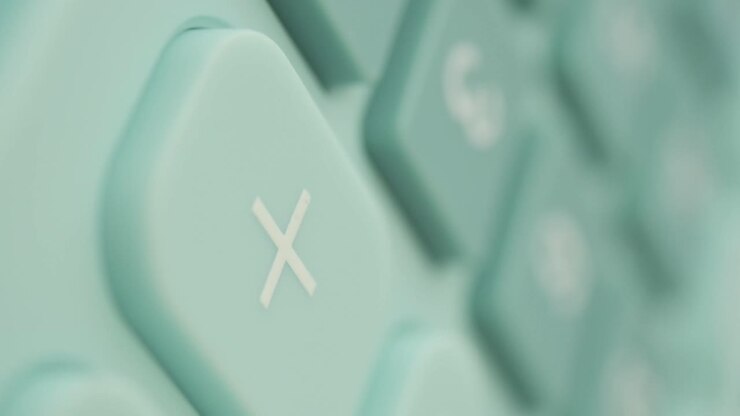 Close-up of calculator buttons