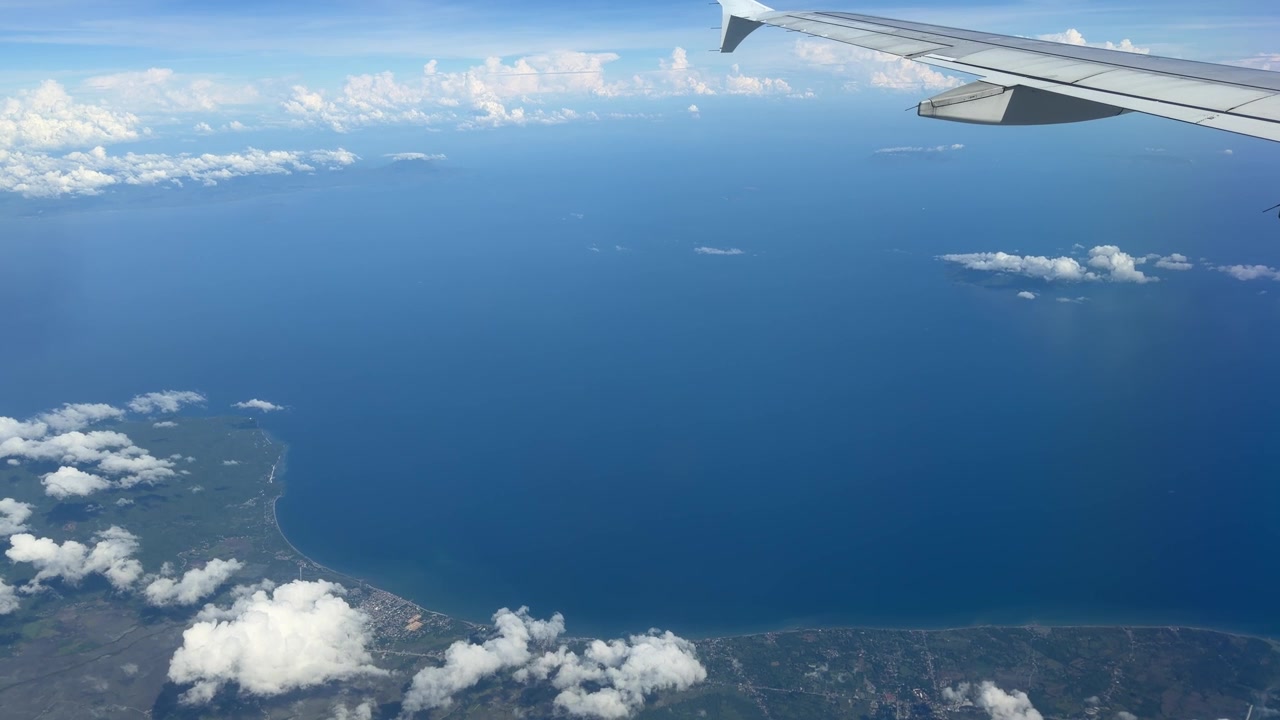 Flyudsigt over Boracay-øen i Filippinerne, Stillehavet, Asiens rejsedestination