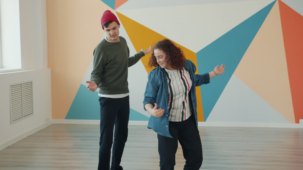 Young People Dancing in a Studio