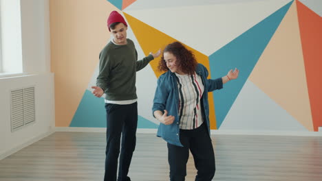 young people dancing in a studio