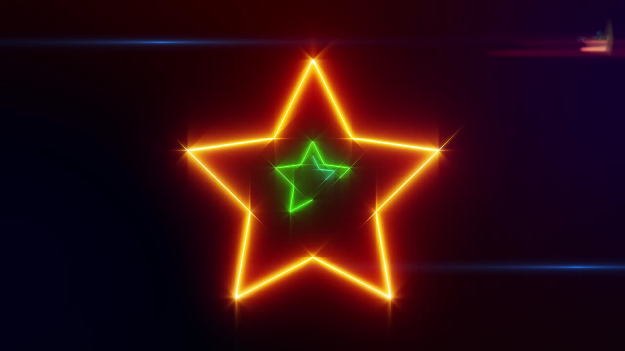 estrellas de colores fondo abstracto, en bucle