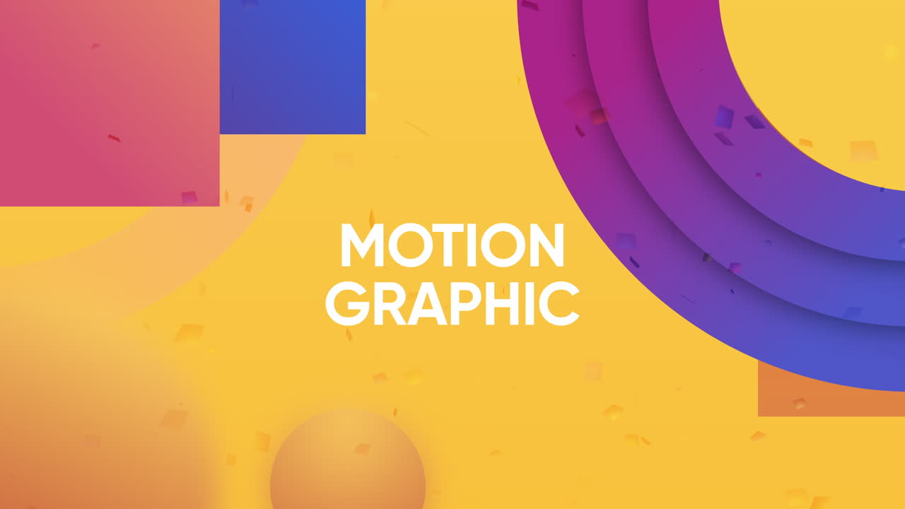 Fargerik bevegelsesgrafikkdesign