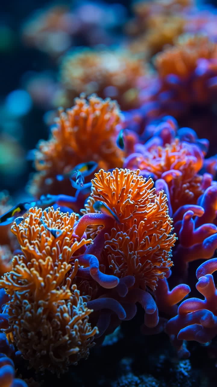 Vibrant Fish Among Colorful Coral Reefs