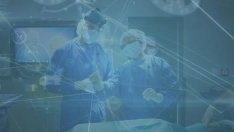 Animation-of-data-processing-over-diverse-surgeons-during-surgery