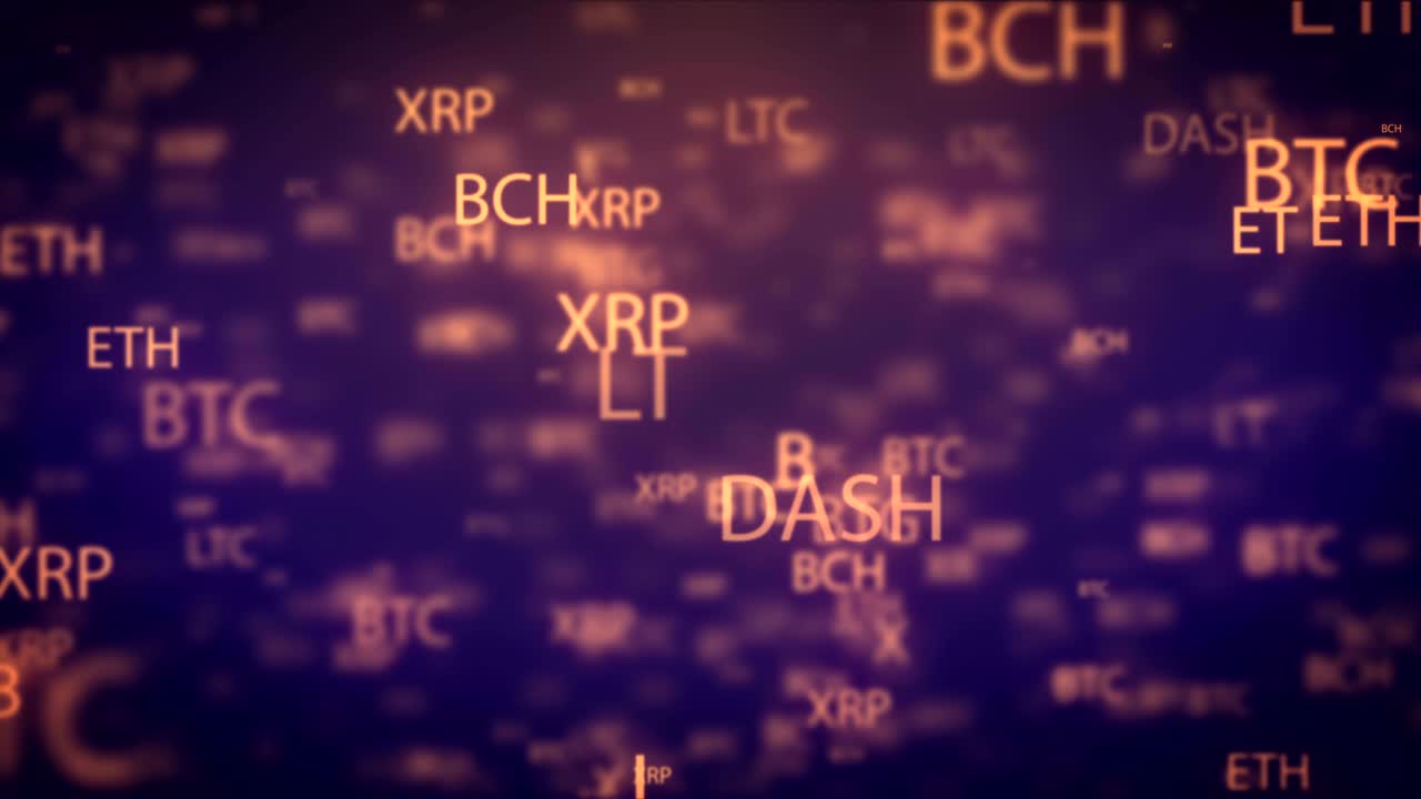 Loop digital money moving background