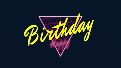 Feliz-Cumpleaños-Con-Triángulo-De-Neón-Al-Estilo-De-Los-Años-80
