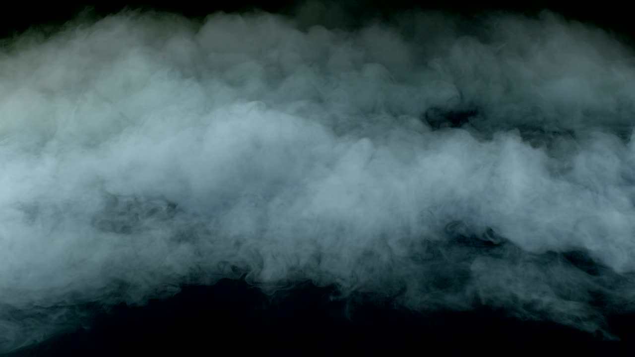 현실적인 건조 얼음 연기 구름