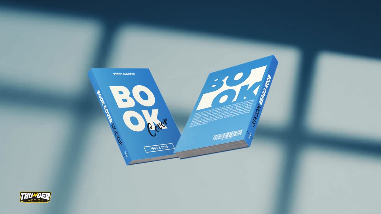 Clean Book Cover Mockup