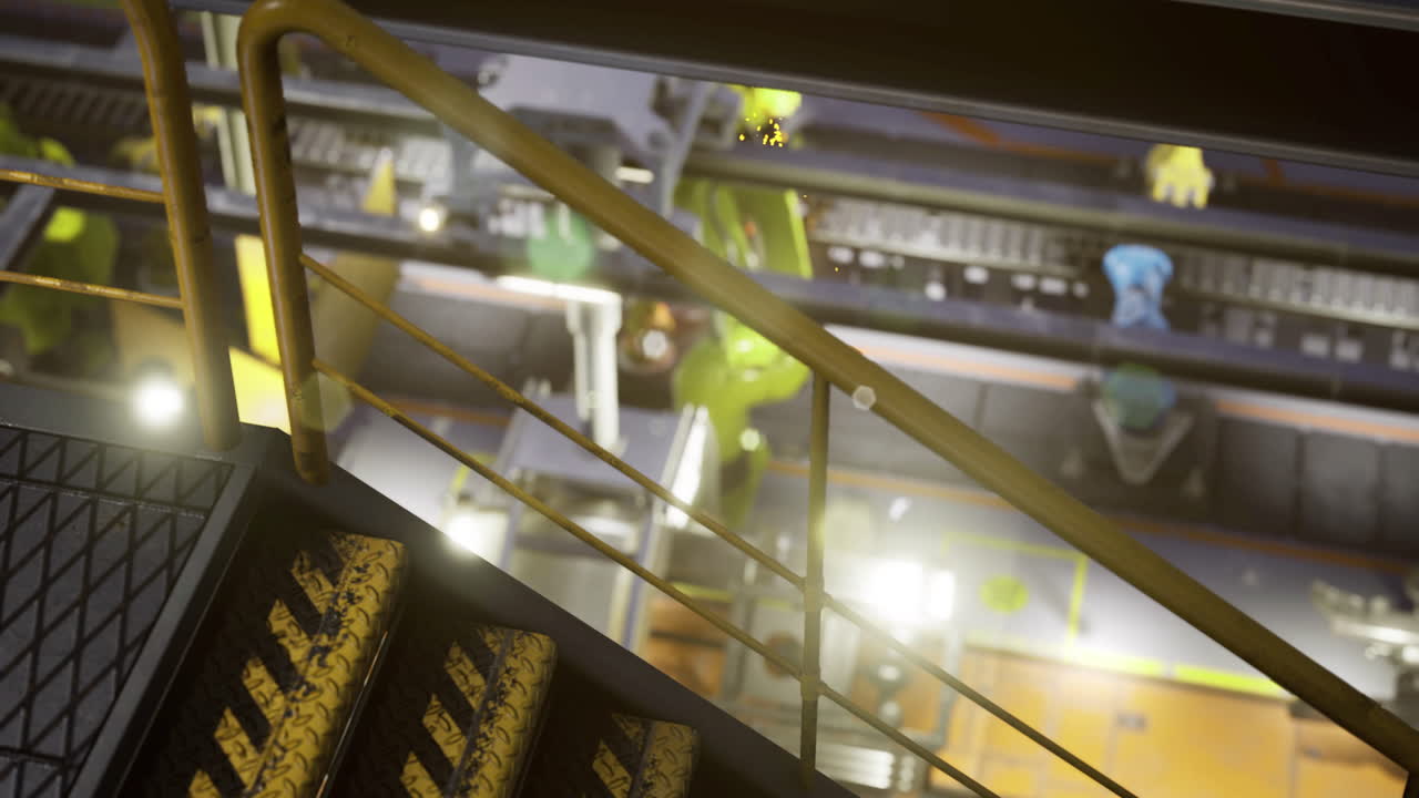 Manufacturing automation in action with advanced robotic systems and machinery