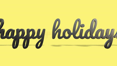 Rolling-Happy-Holidays-text-on-yellow-gradient