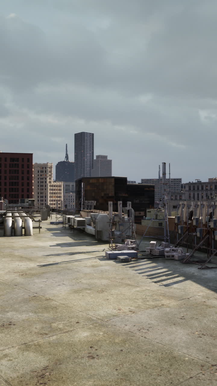 una vista del horizonte de la ciudad desde una azotea