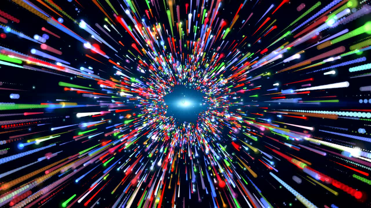 fondo de movimiento, azul verde púrpura línea de lluvia caer hacia abajo, rastros de luz.