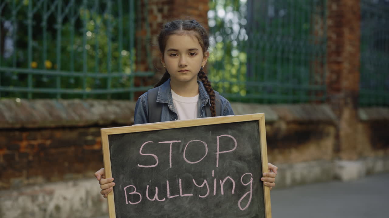 Child Protesting Bullying