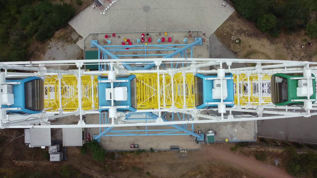 la rueda de ferris desde arriba