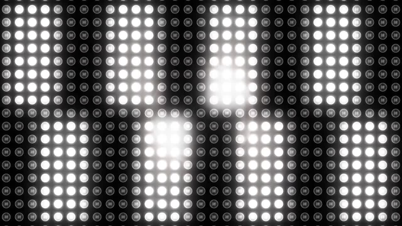 Digitally generated video of polka dot