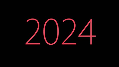animación de texto 2024, gráficos en movimiento.