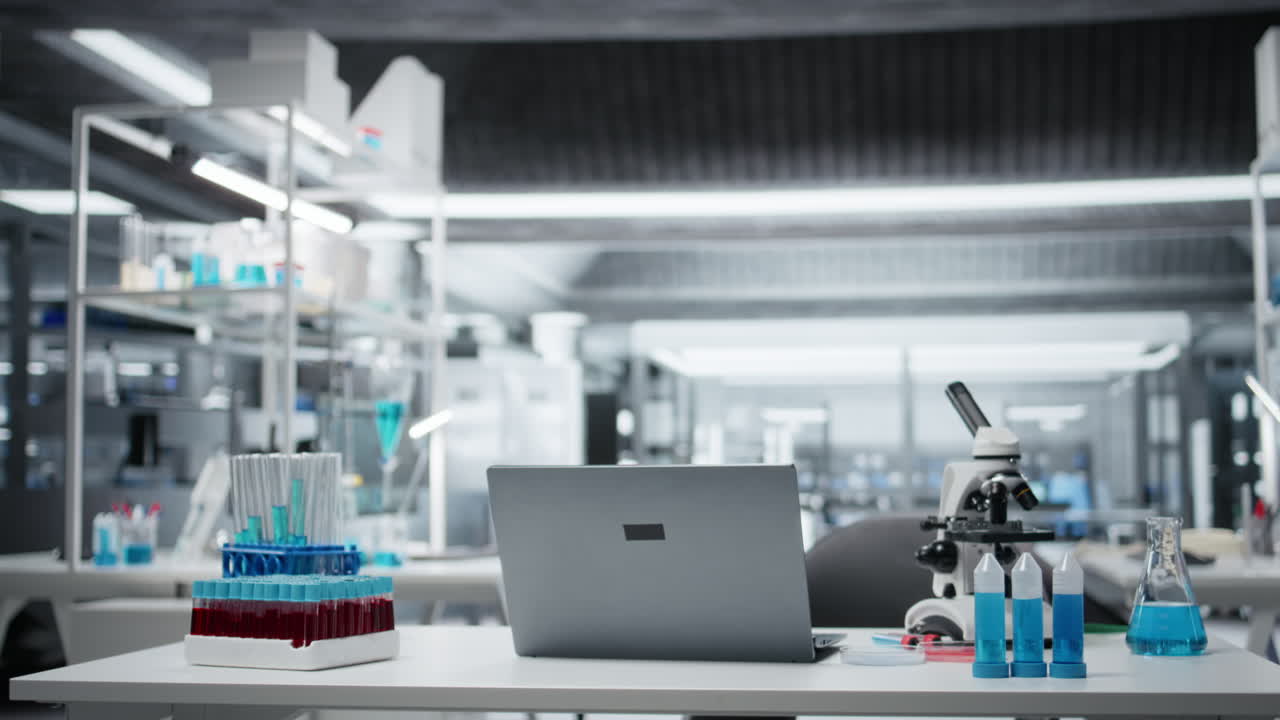 Modern laboratory equipped with high tech equipment