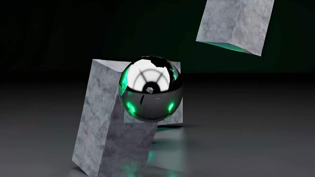 composición 3d abstracta con formas geométricas