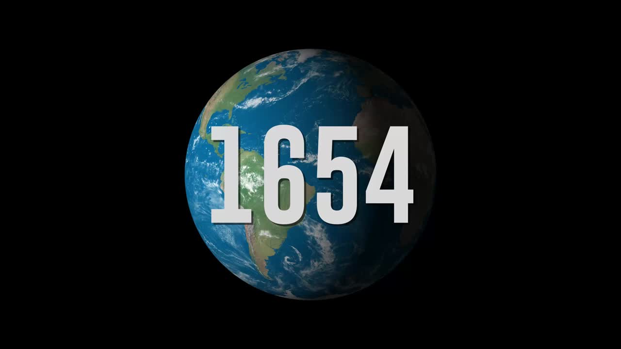 Animation of evolution of Planet Earth, World. Time lapse of world