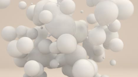 abstract 3d white bubbles background