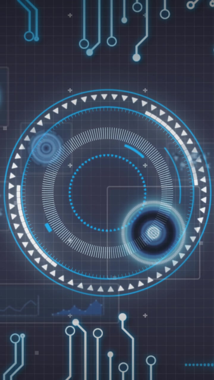 Animation of scope scanning and data processing on interface