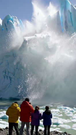 perito moreno glacier calving and scenic views