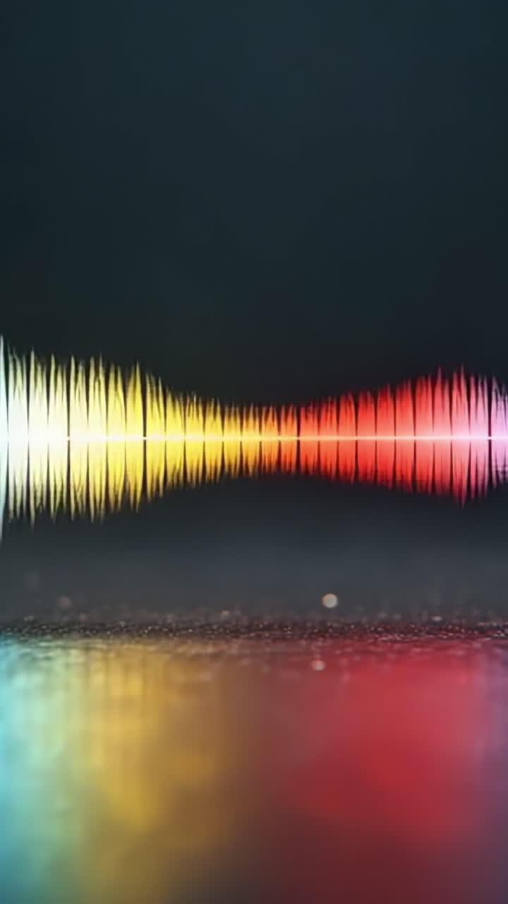 Captivating Audio Waveforms Displaying Vibrant Colors and Dynamic Patterns in a Stunning Visual Representation of Sound Waves and Frequencies