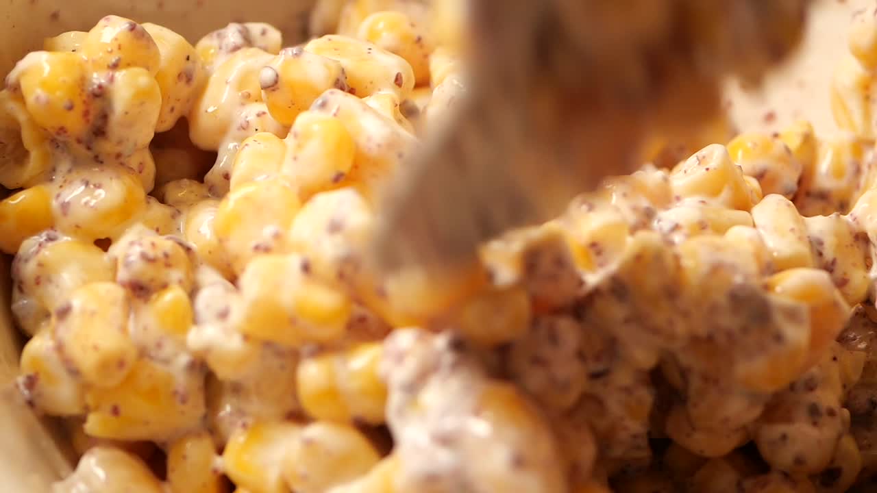 Corn Salad Preparation