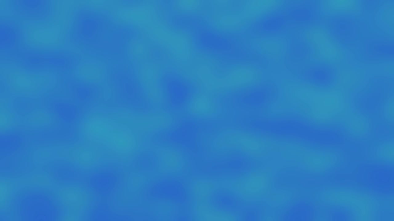 Nuvole blu astratte si muovono lentamente sullo schermo, creando uno sfondo animato organico e senza interruzioni.