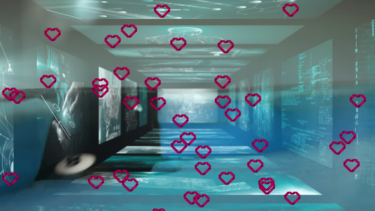 심장의 애니메이션과 빌라드에 대한 데이터 처리