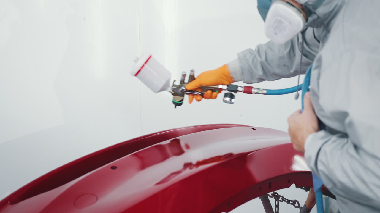 pintura del parachoques del coche