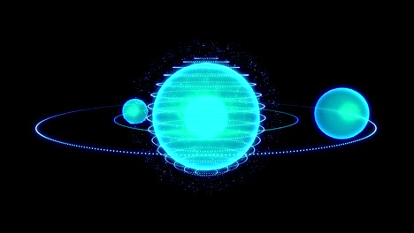 digital data globe and satellite.