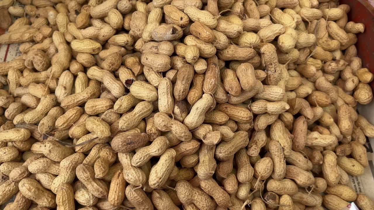 penuts being sold at the market