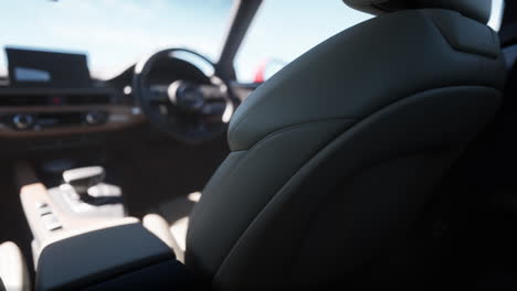 interior of a modern car