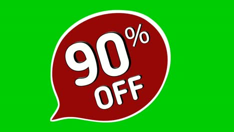 discount 90% off percent stickers animation motion graphics
