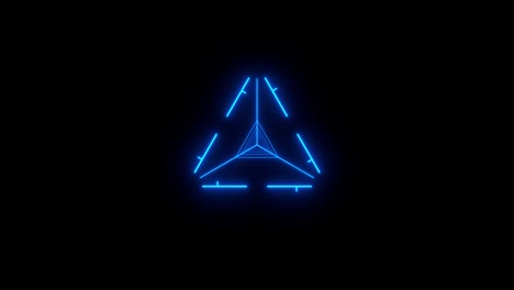 technology hud futuristic target on black background seamless loop