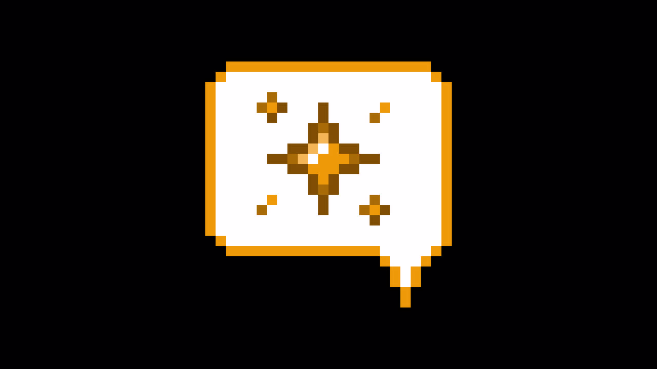 Pixel art animation icon speech bubble particle (8)