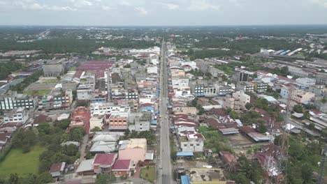 indonesian village aerial view