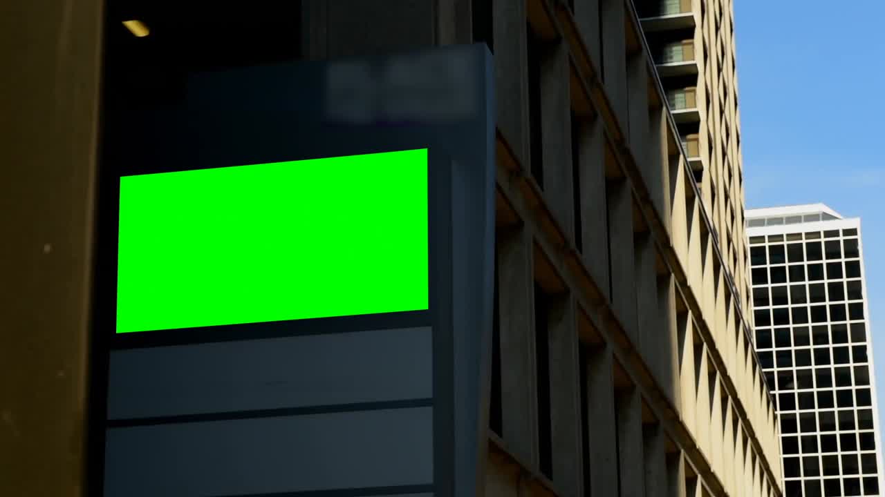 led hoarding en el edificio 4k