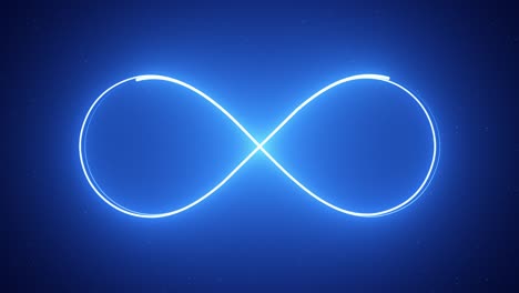 Abstract 3D infinite loop symbol loop neon loop infinite endless symbol Loop Animation.
